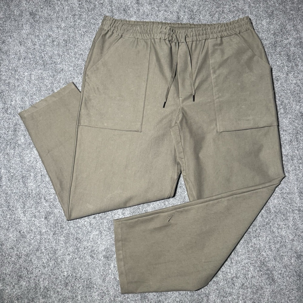 Cuts Icon Pull On Pants Men 2XL Sage Green Drawstring Elastic Waist Stretch XXL